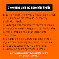 7 excusas para no aprender inglés, aprender inglés, inglés, curso de inglés, dudas del inglés